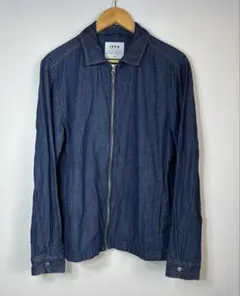 【ikka】(イッカ)ダークブルー ジップアップジャケット