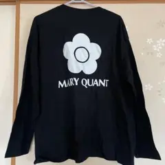 MARY QUANT フラワーロゴ 長袖Tシャツ 2XL ブラック