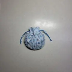 ハンドメイド　まんまる巾着袋　ミニ巾着袋 『274』花柄　小物入れ　ミニポーチ