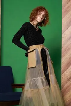 MAISON SPECIAL ベロアチェックボディースーツ