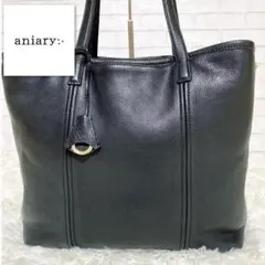 【大人気】aniary アニアリ　シボ革　レザートートバッグ肩掛け　大容量A4可
