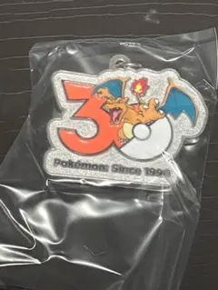 タカラトミー　ポケモン 30周年 メタルチャームマスコット　リザードン