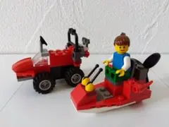 レゴ　LEGO 4輪バギーとボートのセット　ミニフィグ