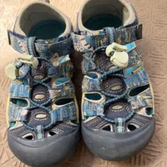 KEEN サンダル 20cm 青