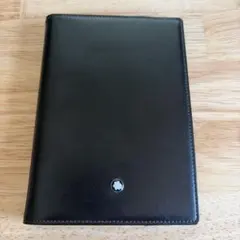 MONTBLANC レザー スプリングファイル ブラック 内ポケット付き 黒色