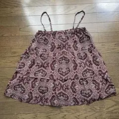 NATUPAL BEAUTY BASIC☆キャミソール　花柄赤M
