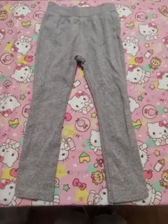 グレー スリムフィット 長ズボン