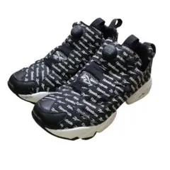 極美品 Reebok リーボック スニーカー ロゴ入り ポンプフューリー 黒のサムネイル