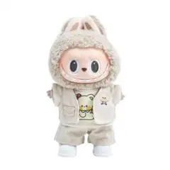 LABUBU ドール服 ナチュラルコーデ 4点セット 15〜17cm対応