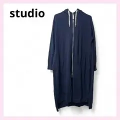 studio ネイビー パーカー 38