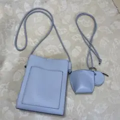 まとめ値引きします！超軽量　長さの変えられるショルダーバッグ 小型ポーチ付き