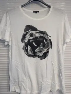 ANN DEMEULEMEESTER フラワーフォトTシャツ 白XSのサムネイル