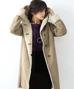ビーミングバーイビームス　エコムートン　フード付　コート