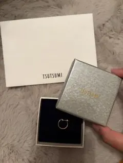ゴールド フープピアス 片耳　TSUTSUMIのサムネイル