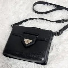 renoma paris ショルダーバッグ　2way 黒　シボ革　レザーのサムネイル