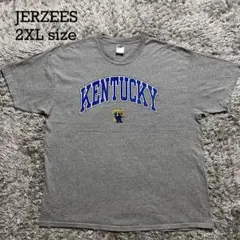 00s JERZEES ケンタッキー大学 カレッジロゴ Tシャツ 2XL グレーのサムネイル
