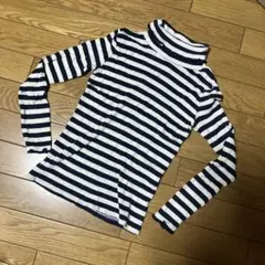 ボーダー　タートルネック　リブロンT