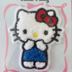 サンリオ ハローキティ　ワッペン　刺繍 アイロン　アップリケ目印　パイルワッペン