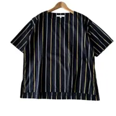URBAN RESEARCH プルオーバーブラウス M マルチストライプ