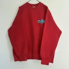 PIKO ヴィンテージ スウェット M 赤 裏起毛 ピコ ヘビーウエイト 厚手