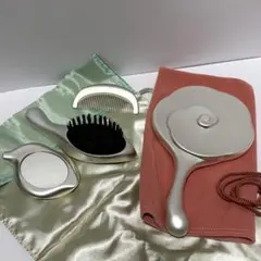 【非売品】資生堂ノベルティセット　花椿Club感謝品化粧小物セット　カメリア手鏡