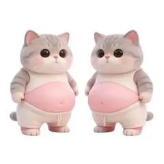 お腹シール 猫 おなかぷくぷくシール 3Dシール お腹ぷにぷにシール