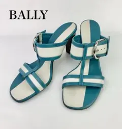 BALLY バリー サンダル ミュール バイカラー ホワイトブルー 23.0㎝のサムネイル