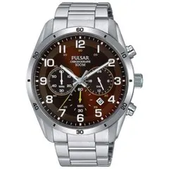 【展示品／未使用】PULSAR クロノグラフ 腕時計 ブラック シルバー Yahoo!オークション -「セイコーパルサークロノグラフ」(その他