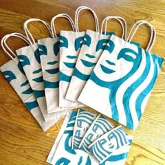スタバ　ショッパー　ショップ袋 6枚　カップスリーブ 3個　紙袋　まとめ売り