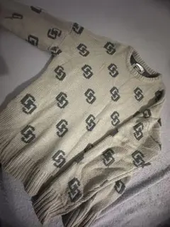 GYDA ロゴパターン ニット 長袖