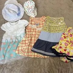 ワンピース・水着・帽子セット