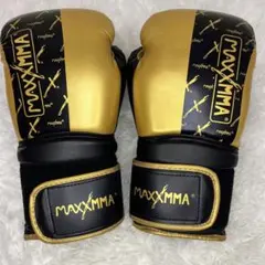 新品・未使用⭐️MAXX MMA ボクシンググローブ 黒×金 スパーリング 練習用