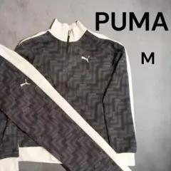 【美品】プーマ セットアップ ジャージ上下 総柄 Mサイズ 693410