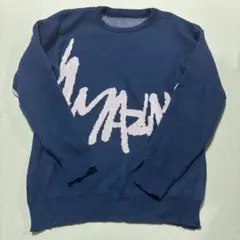 MANFINITY ニット セーター ネイビー L 秋服