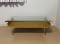 【最終値下】美品　収納付き　ガラス　テーブル　ローテーブル