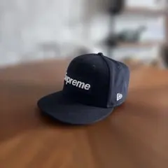 Supreme NEW ERA キャップ　帽子　BOXロゴ ネイビー　紺
