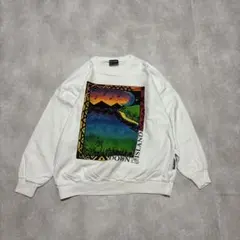 90年代　cottontops プリントスウェット　コットンプレス　スウェット