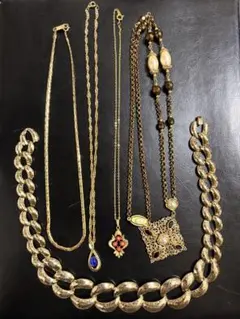 珊瑚 他 ブランド イミテーション ネックレス 5本