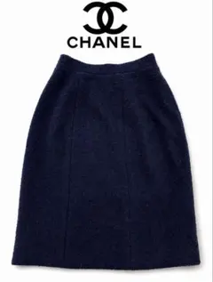 美品】CHANEL シャネル レザーミニスカート 95P 38 サイドジップ