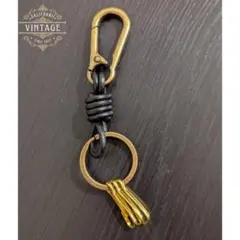 1 / 8 d カラビナ キーリング ヴィンテージ ストリート アメカジ 古着