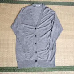 UNIQLO　メリノウール　ロングカーディガン　グレー　レディース