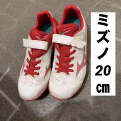 MIZUNO 陸上競技用スパイク シューズ ホワイト レッド23.0ピン付ミズノ