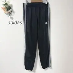 82 アディダス ジャージ 【150】ウエストゴム 裾ゴム キッズ ロゴシンプル