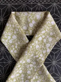 半衿 友禅衿 オリーブグリーン