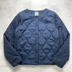 美品 ノースフェイス ノーカラーキルティング インナーダウンジャケット 通年 Lのサムネイル