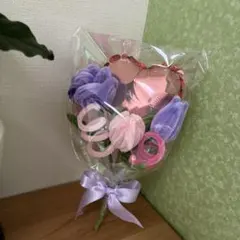 モールフラワー&バルーン　枯れないお花　ミニブーケ　ハンドメイド　韓国インテリア