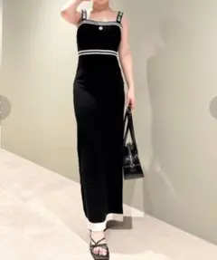 2025年最新】LILY brown mary quantロゴジャガードニットキャミ