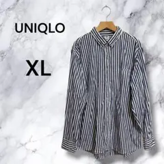 UNIQLO ユニクロ エクストラファインコットンブロードストライプシャツ XL