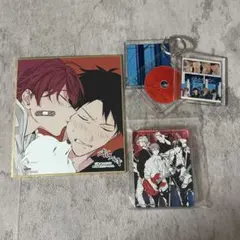 ギヴン展 入場特典 色紙 りつまふ アクリルブロック　アクリルキーホルダー