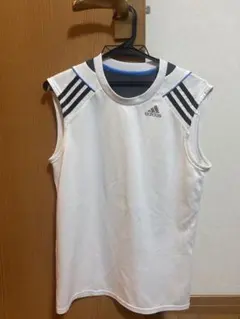 adidas climalite ランシャツ　ノースリーブタンクトップ　ホワイト